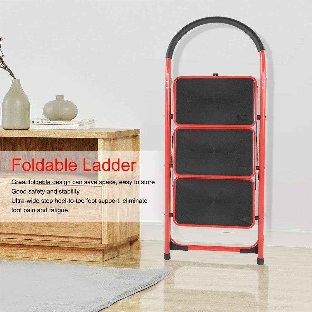 ESCALERA PLEGABLE 3 PELDAÑOS PORTATIL HOGA COCINA RONDON - 6
