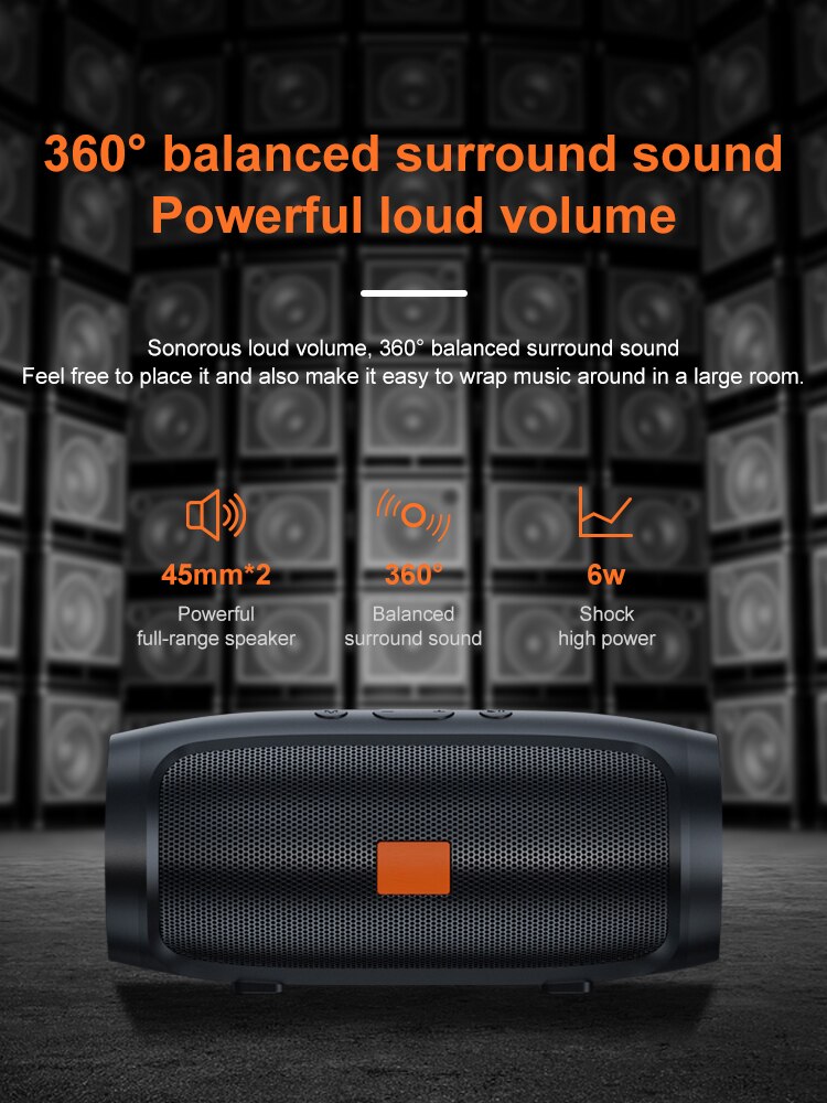 ALTAVOCES INALAMBRICOS BLUETOOH SUBWOOFER ESTEREO RONDON - 1