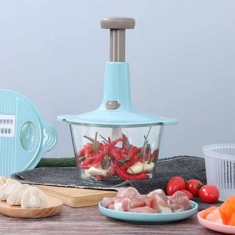 PICADORA MANUAL ALIMENTO VERDURAS MULTIFUNCIONAL RONDON - 1