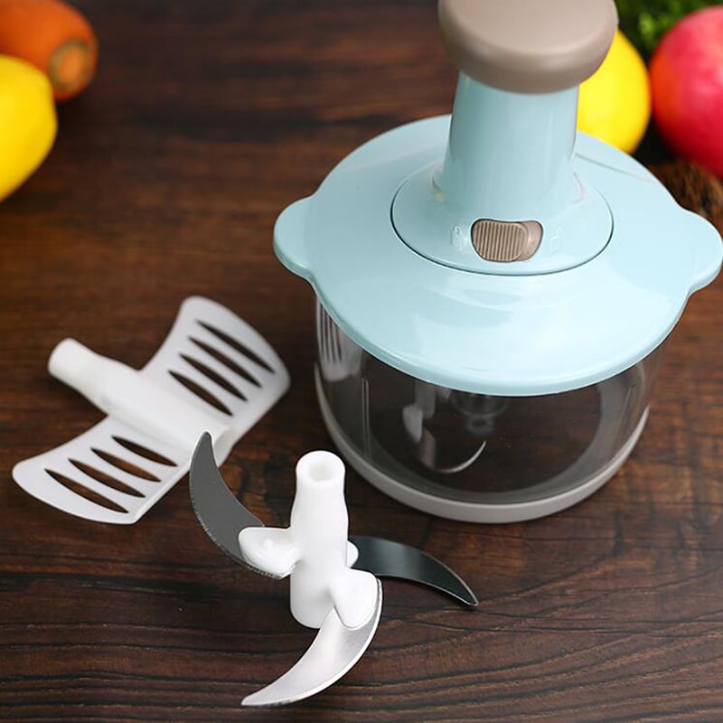 PICADORA MANUAL ALIMENTO VERDURAS MULTIFUNCIONAL RONDON - 9