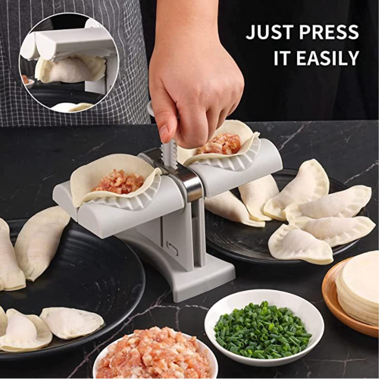 MAQUINA BOLAS MASA FABRICAR COCINA EMPANADAS RONDON - 5