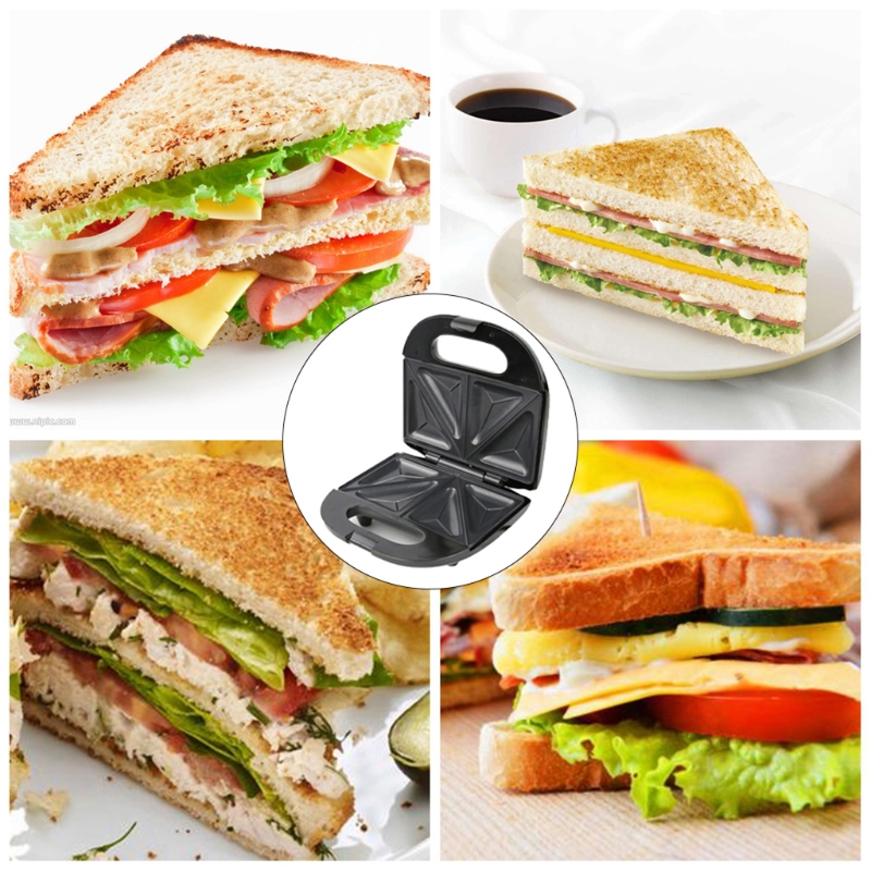 MAQUINA SANDWICHES TRIANGULARES TOSTADORA PAN RONDON - 8