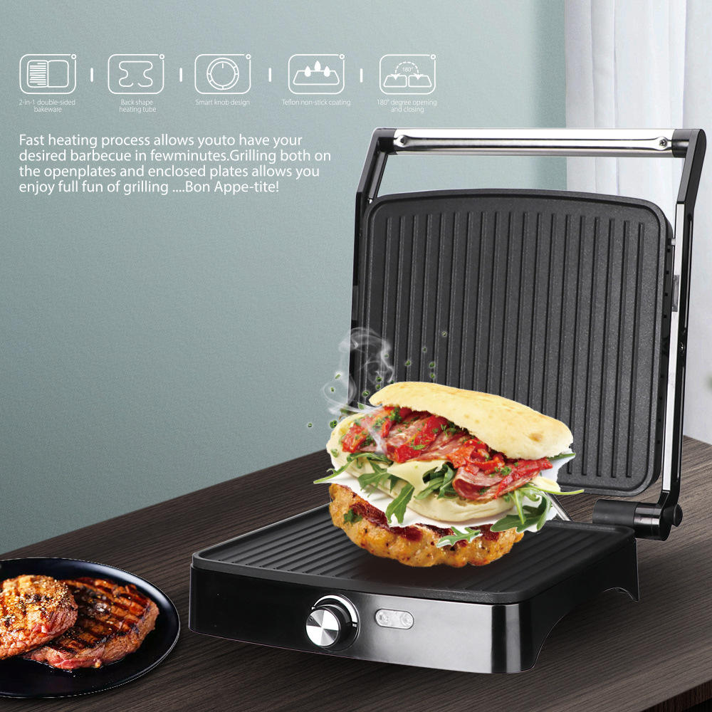 TOSTADORA PAN ELECTRICA SANDWICHES COCINA PARRILLA RONDON - 9
