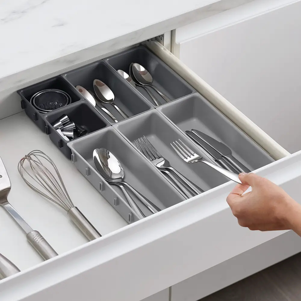 ORGANIZADOR UTENSILIOS BANDEJA COCINA CUBIERTOS RONDON - 1