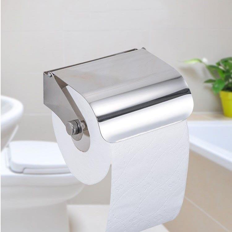PORTARROLLOS DISPENSADOR PAPEL HIGIENICO BAÑO RONDON - 2