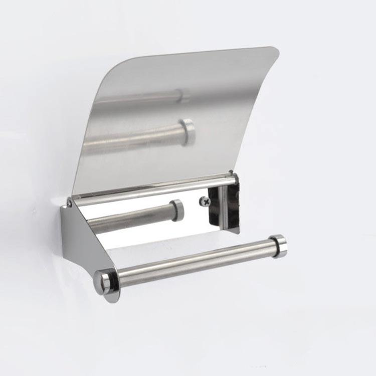 PORTARROLLOS DISPENSADOR PAPEL HIGIENICO BAÑO RONDON - 4
