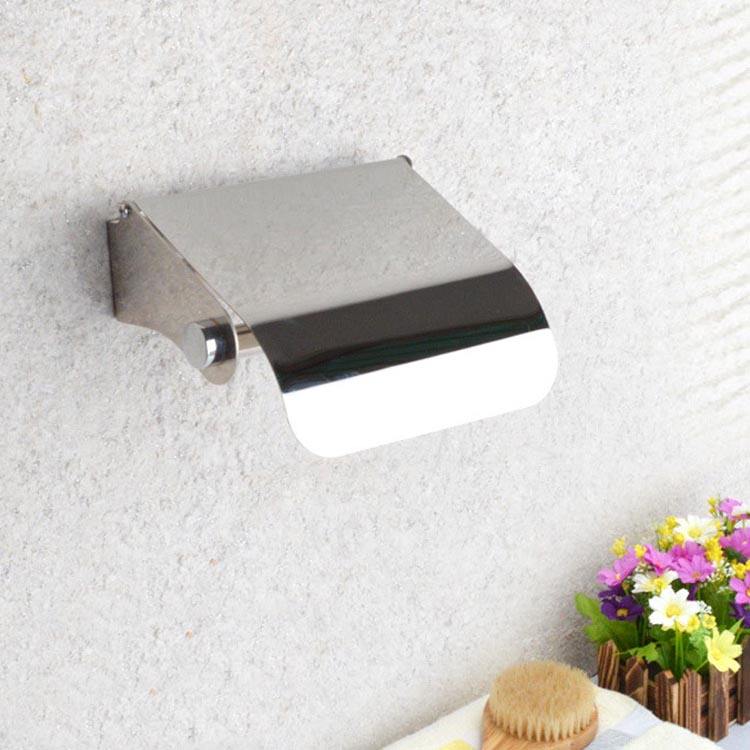 PORTARROLLOS DISPENSADOR PAPEL HIGIENICO BAÑO RONDON - 5