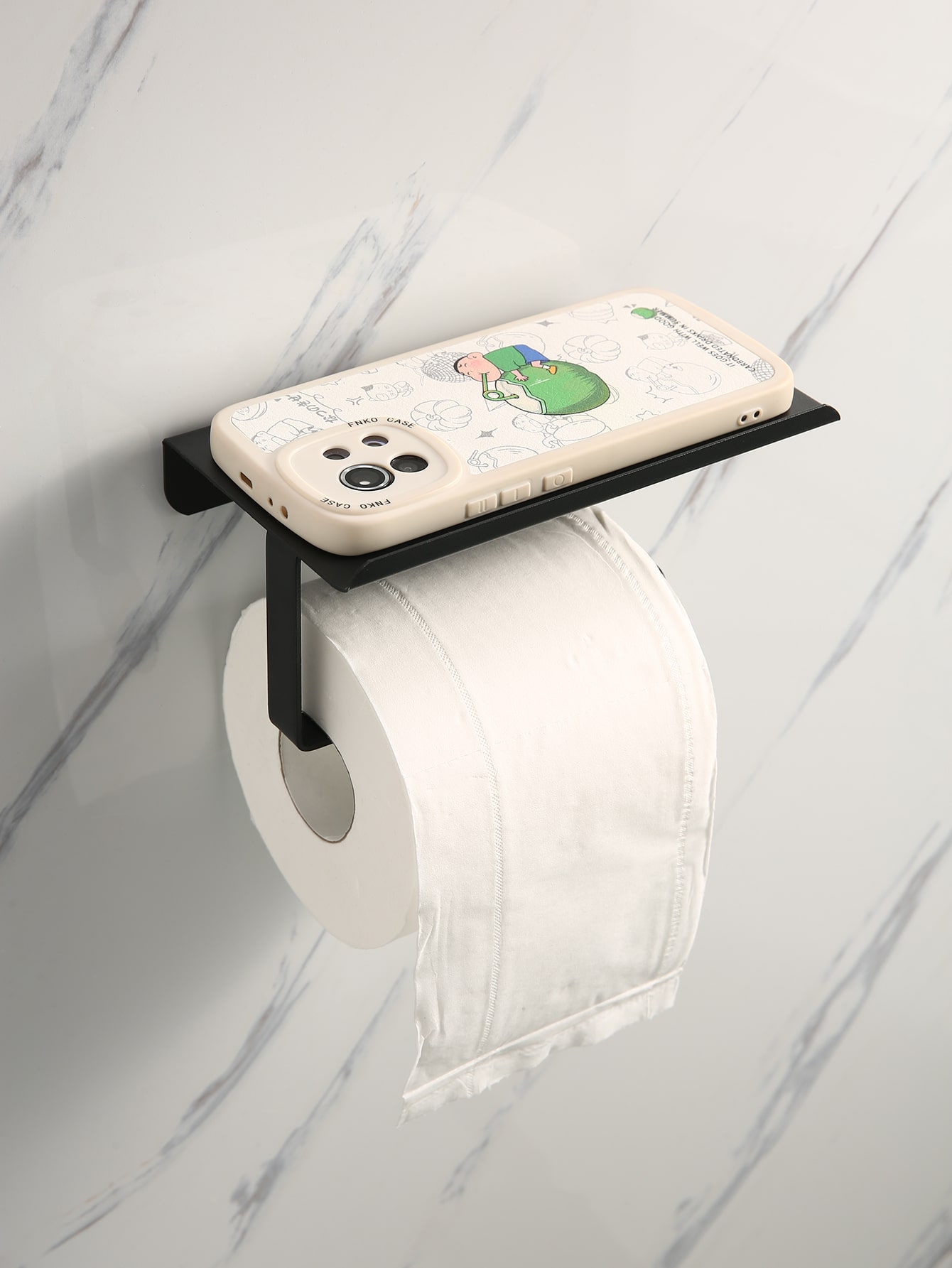 SOPORTE PAPEL HIGIENICO ROLLOS CASA BAÑO PARED RONDON - 3