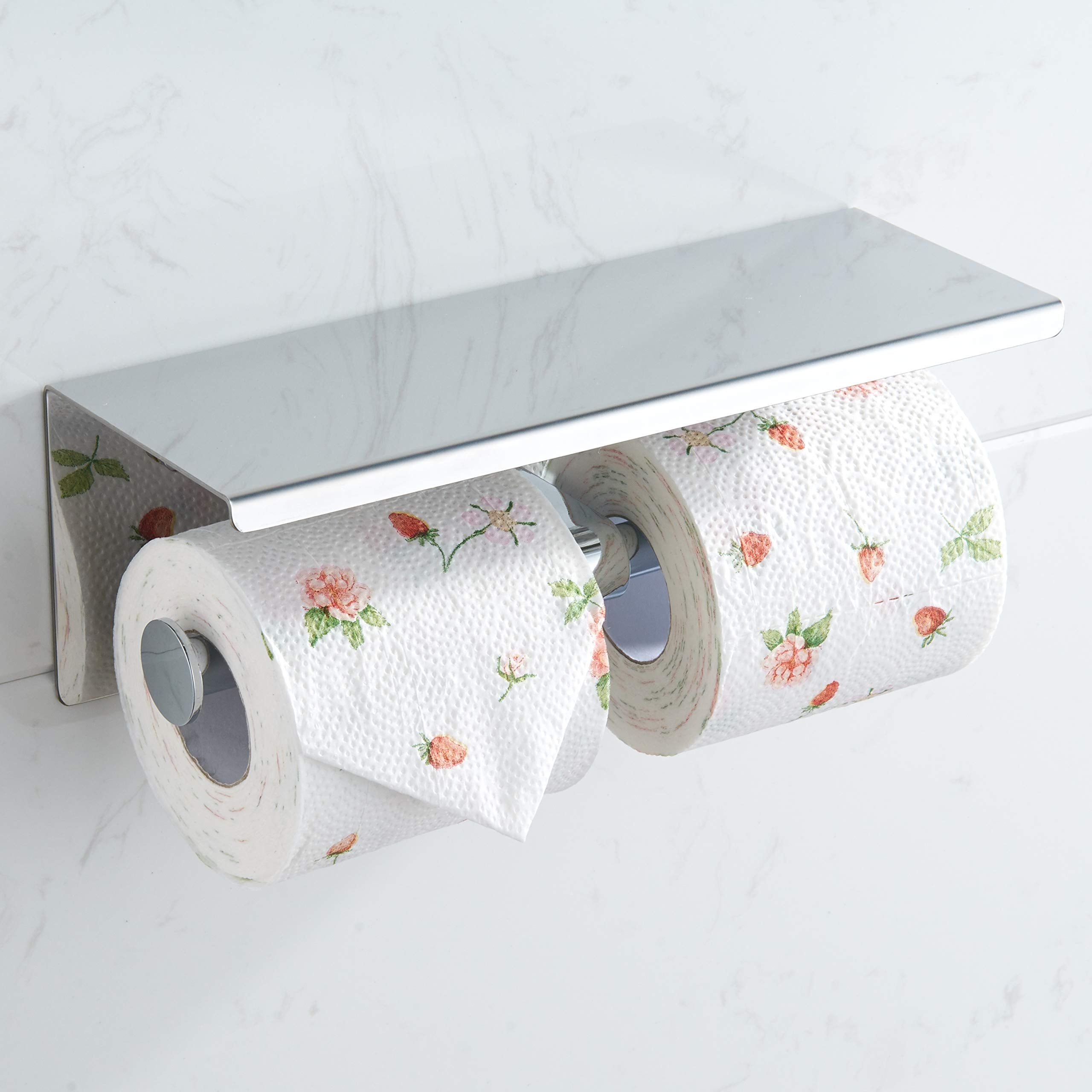 PORTARROLLOS PAPEL HIGIENICO AUTOADHESIVO ESTANTE RONDON - 3