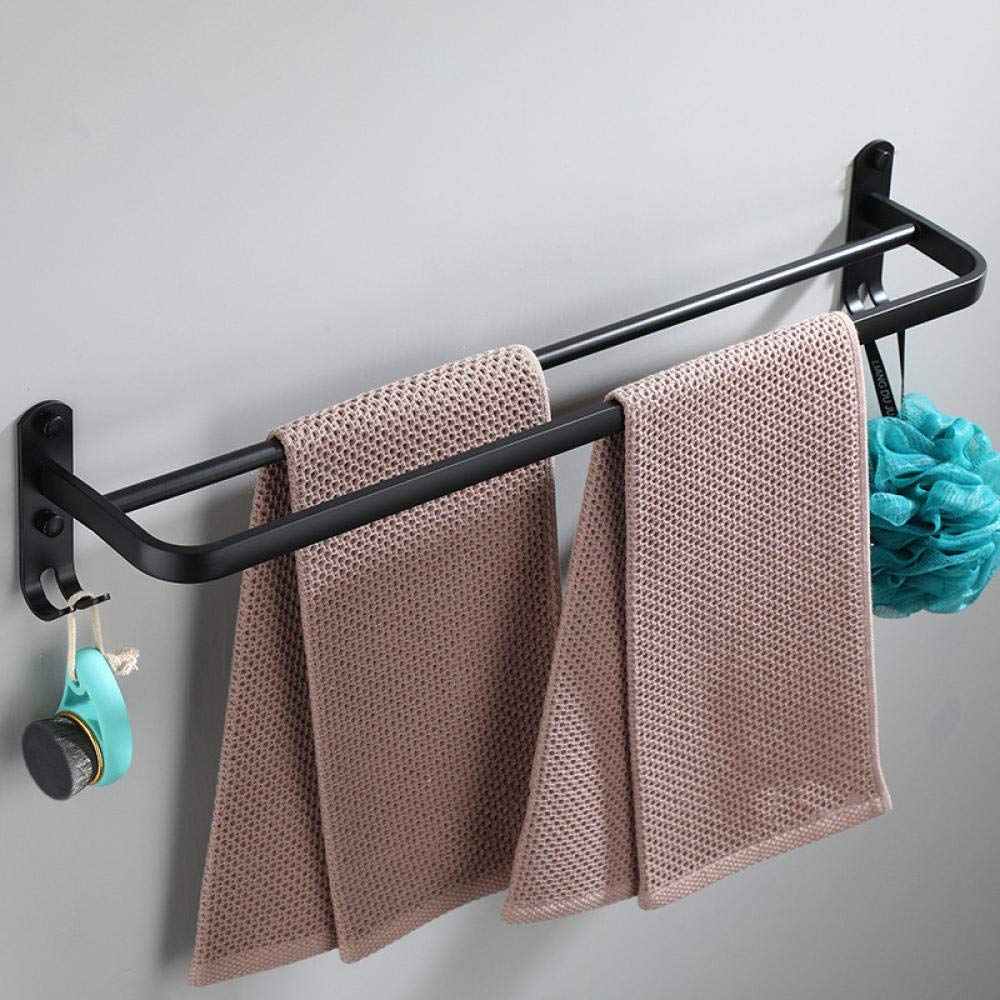 GANCHOS TOALLAS PERCHA DOBLES TOALLERO PARED MANO RONDON - 5
