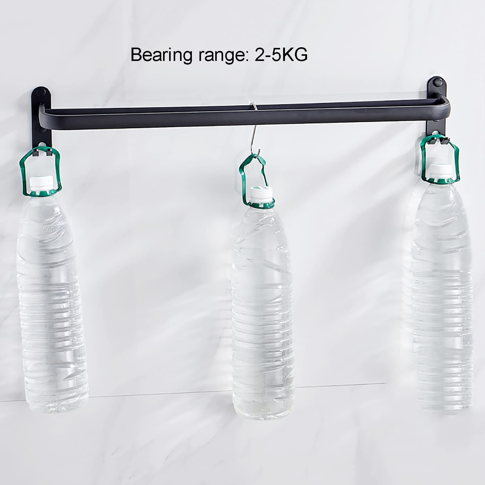 GANCHOS TOALLAS PERCHA DOBLES TOALLERO PARED MANO RONDON - 6
