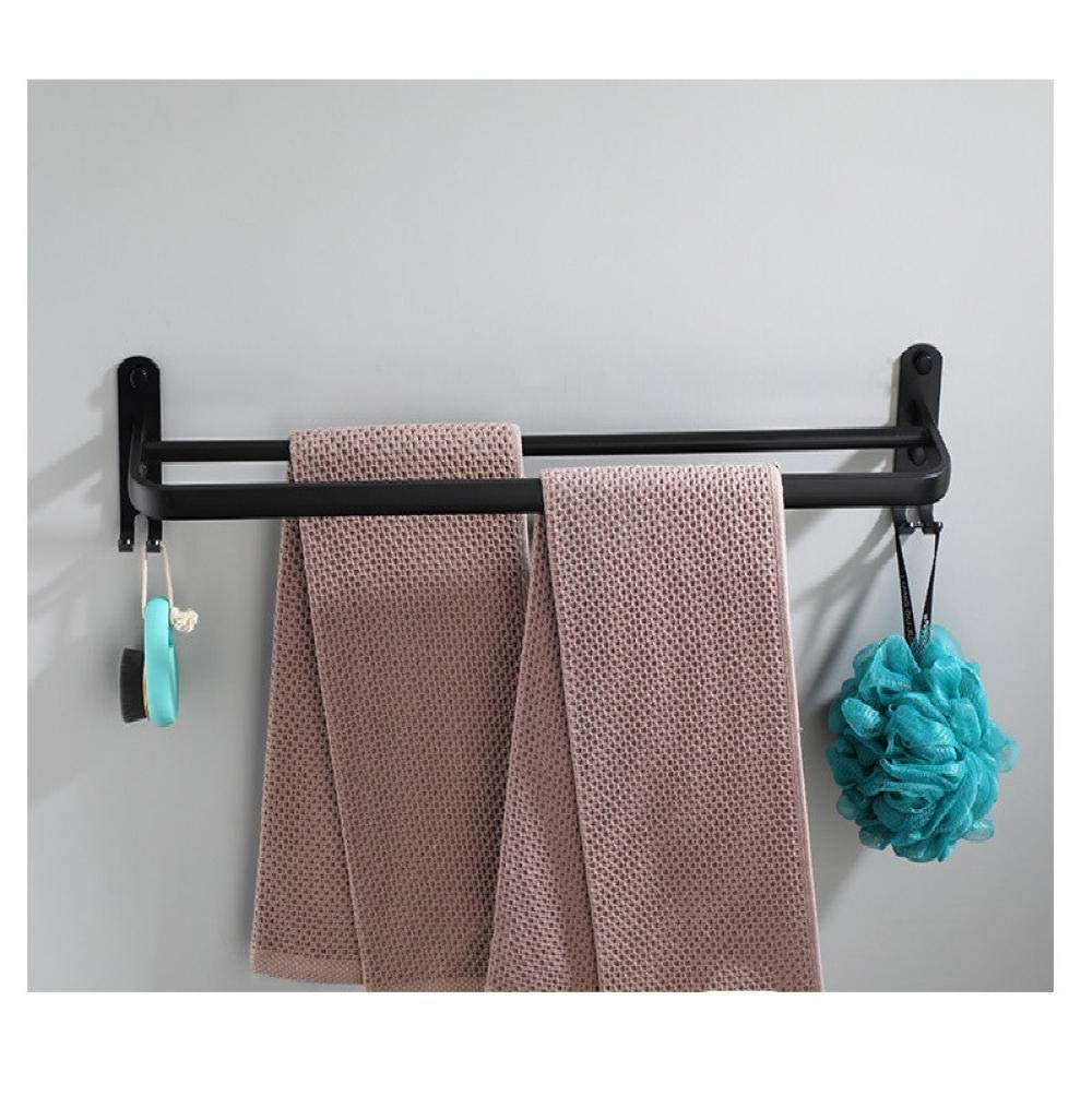 GANCHOS TOALLAS PERCHA DOBLES TOALLERO PARED MANO RONDON - 7