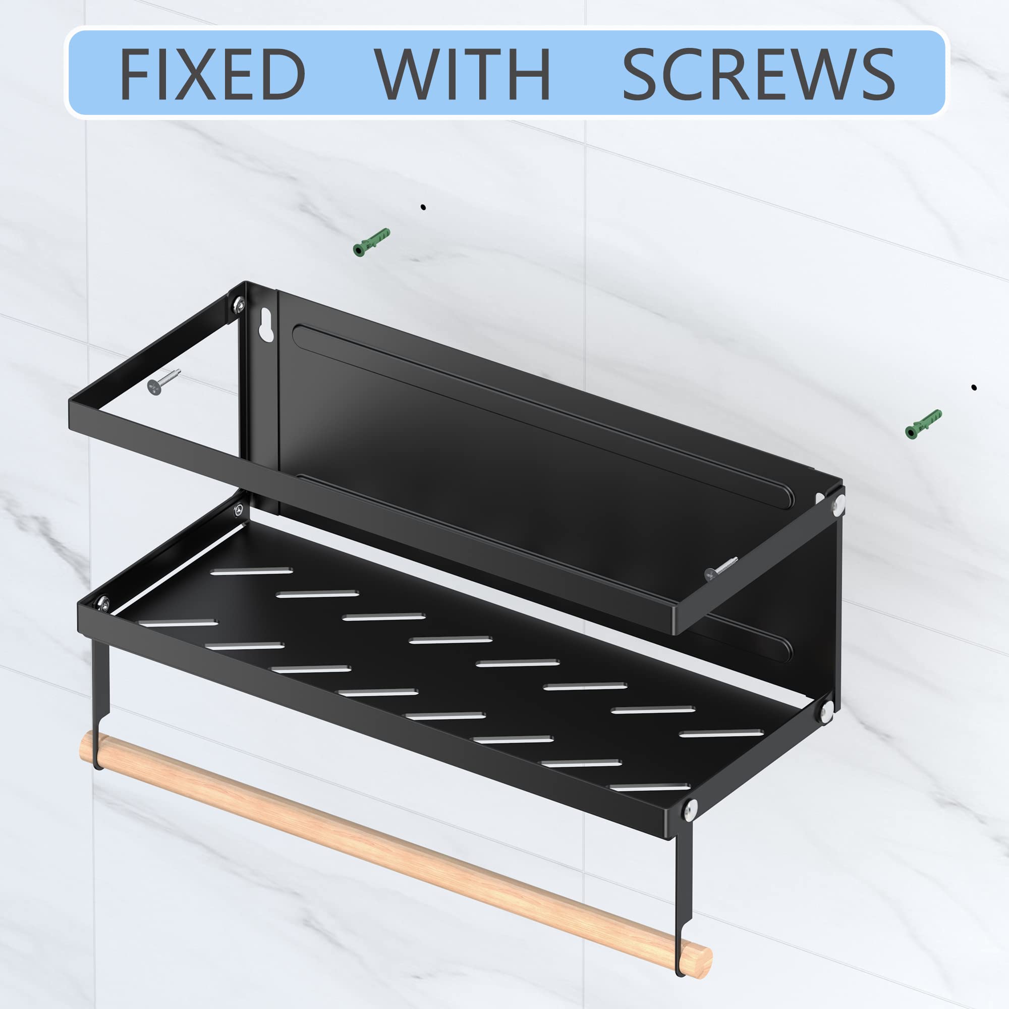 ESTANTE LATERAL ORGANIZADOR MAGNETICO GANCHOS PARED RONDON - 6