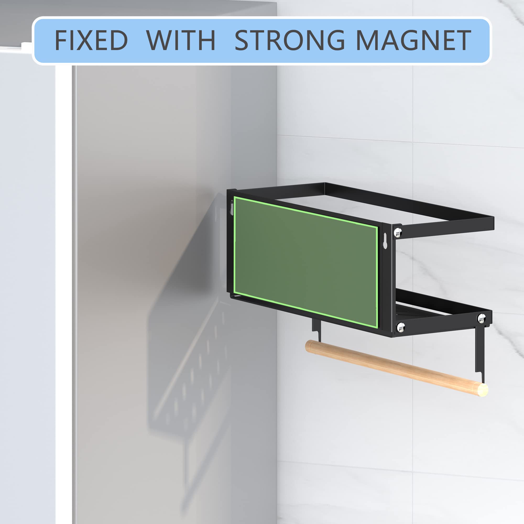ESTANTE LATERAL ORGANIZADOR MAGNETICO GANCHOS PARED RONDON - 8
