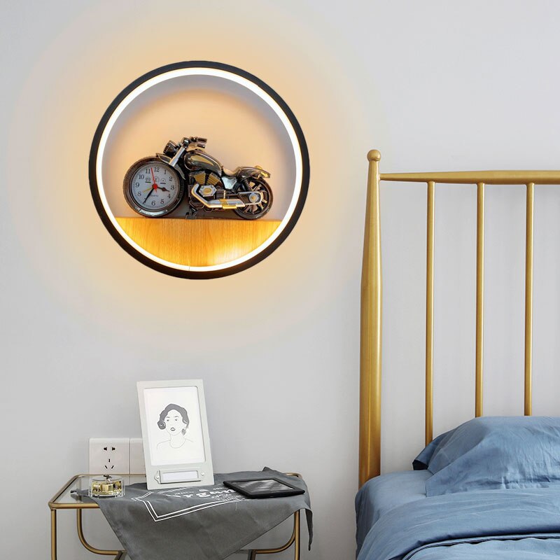 APLIQUE PARED LED NORDICA DORMITORIO LUZ NIÑOS RONDON - 7