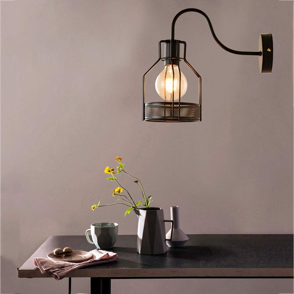 APLIQUE PARED VINTAGE LUCES DORMITORIO CAFETERIA RONDON - 2