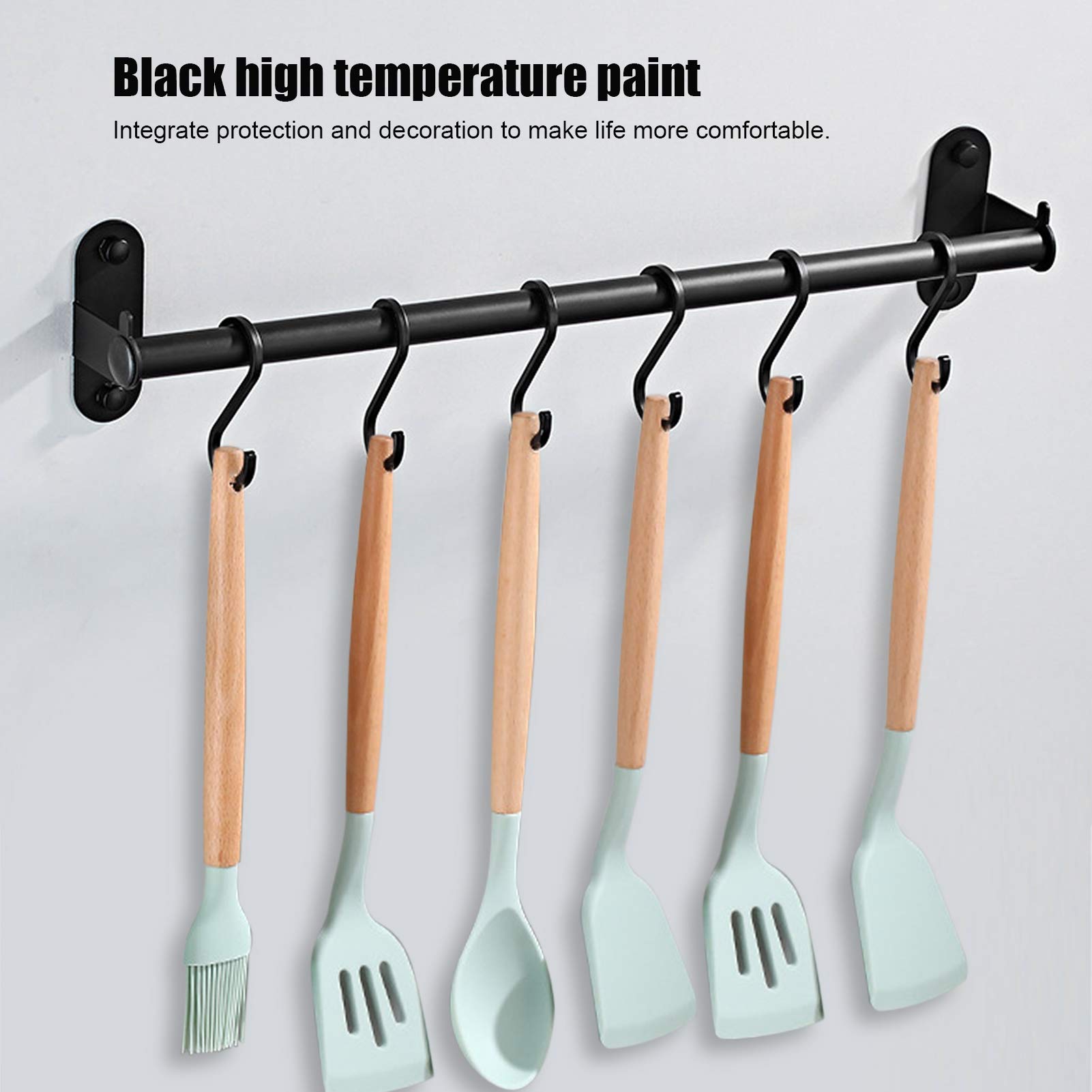 ESTANTE UTENSILIOS ORGANIZADOR COCINA 6 GANCHOS PARED RONDON - 8