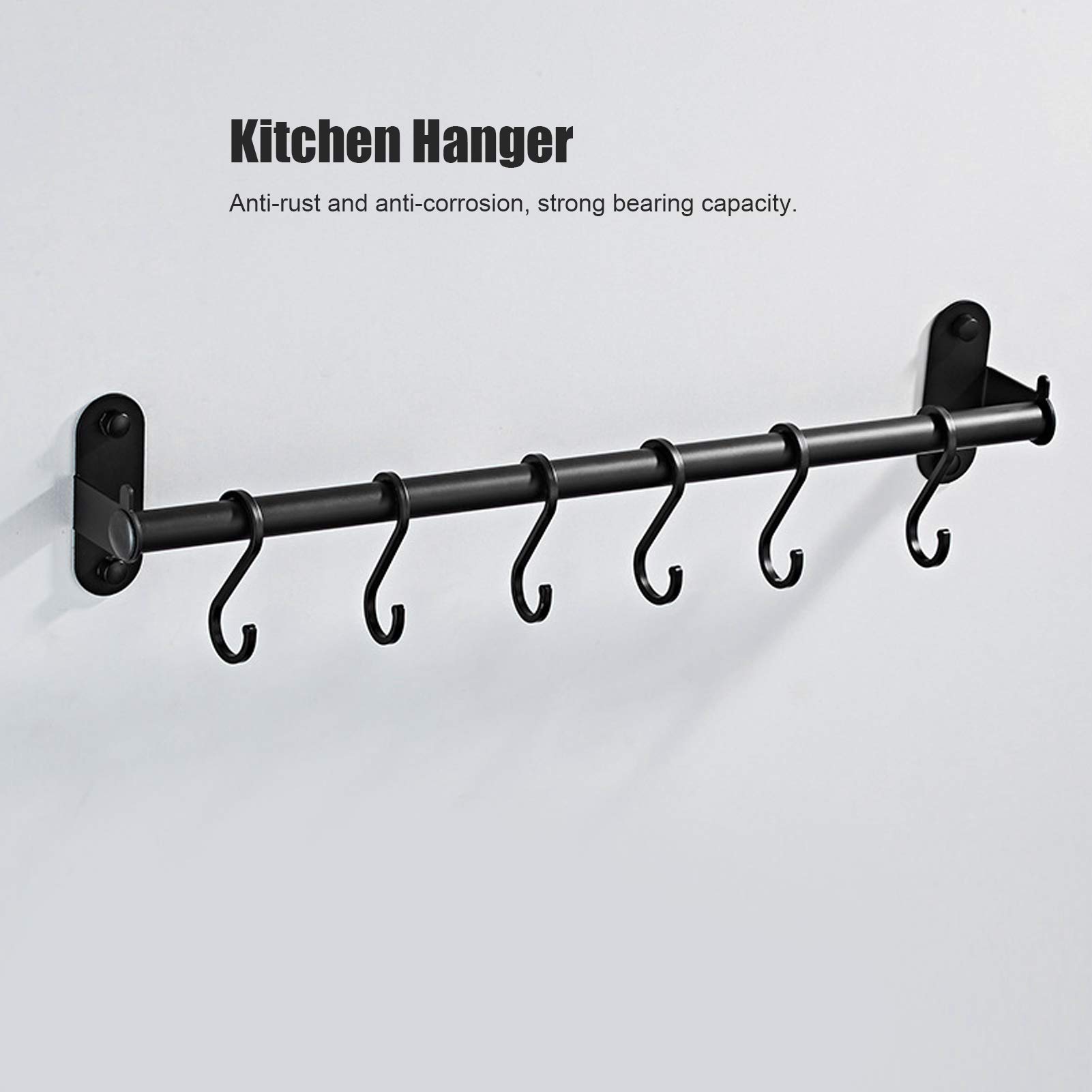 ESTANTE UTENSILIOS ORGANIZADOR COCINA 6 GANCHOS PARED RONDON - 9