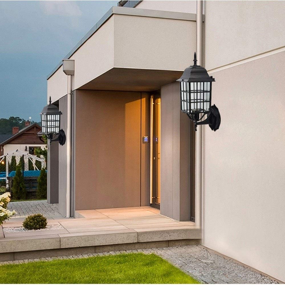 APLIQUE PARED EXTERIOR ILUMINACION JARDIN LAMPARA RONDON - 8
