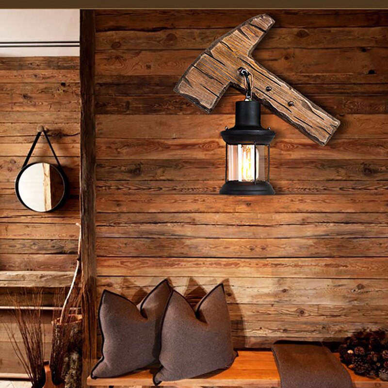 APLIQUE PARED RUSTICA VINTAGE ILUMINACION INTERIORES RONDON - 4