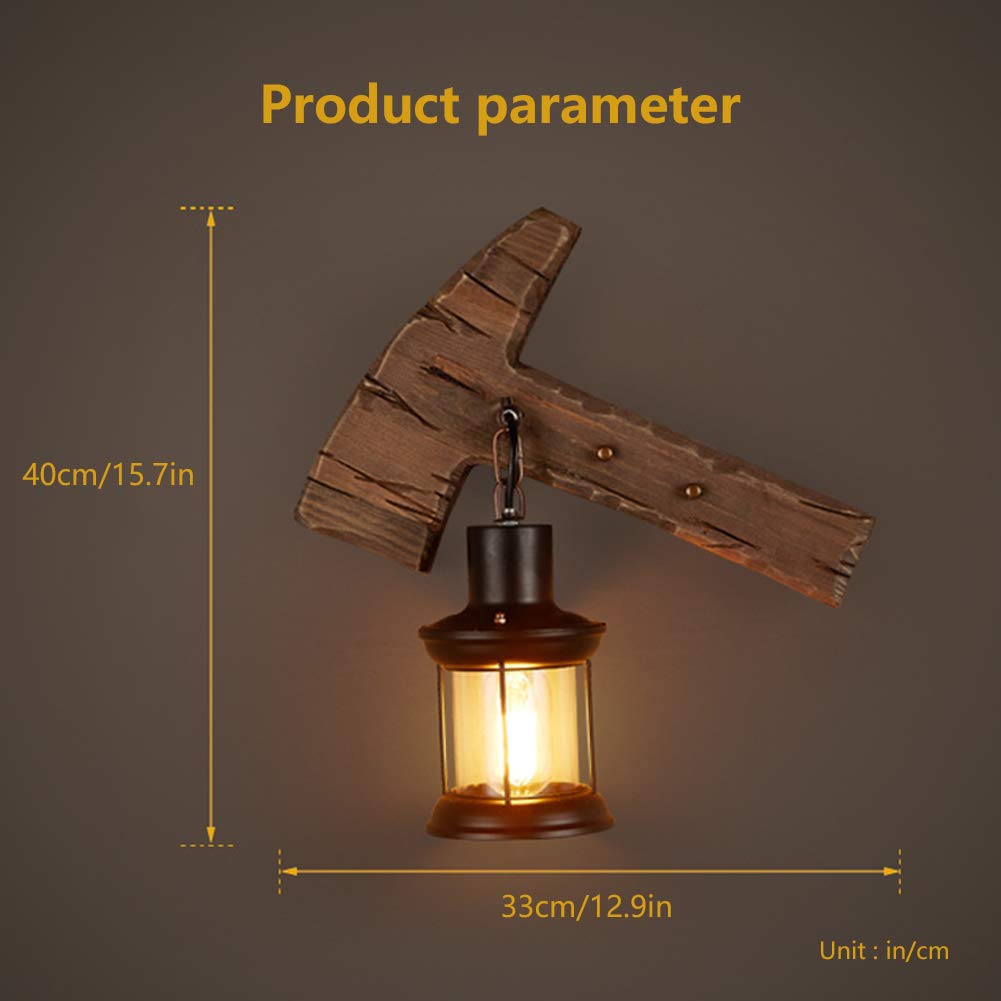 APLIQUE PARED RUSTICA VINTAGE ILUMINACION INTERIORES RONDON - 9