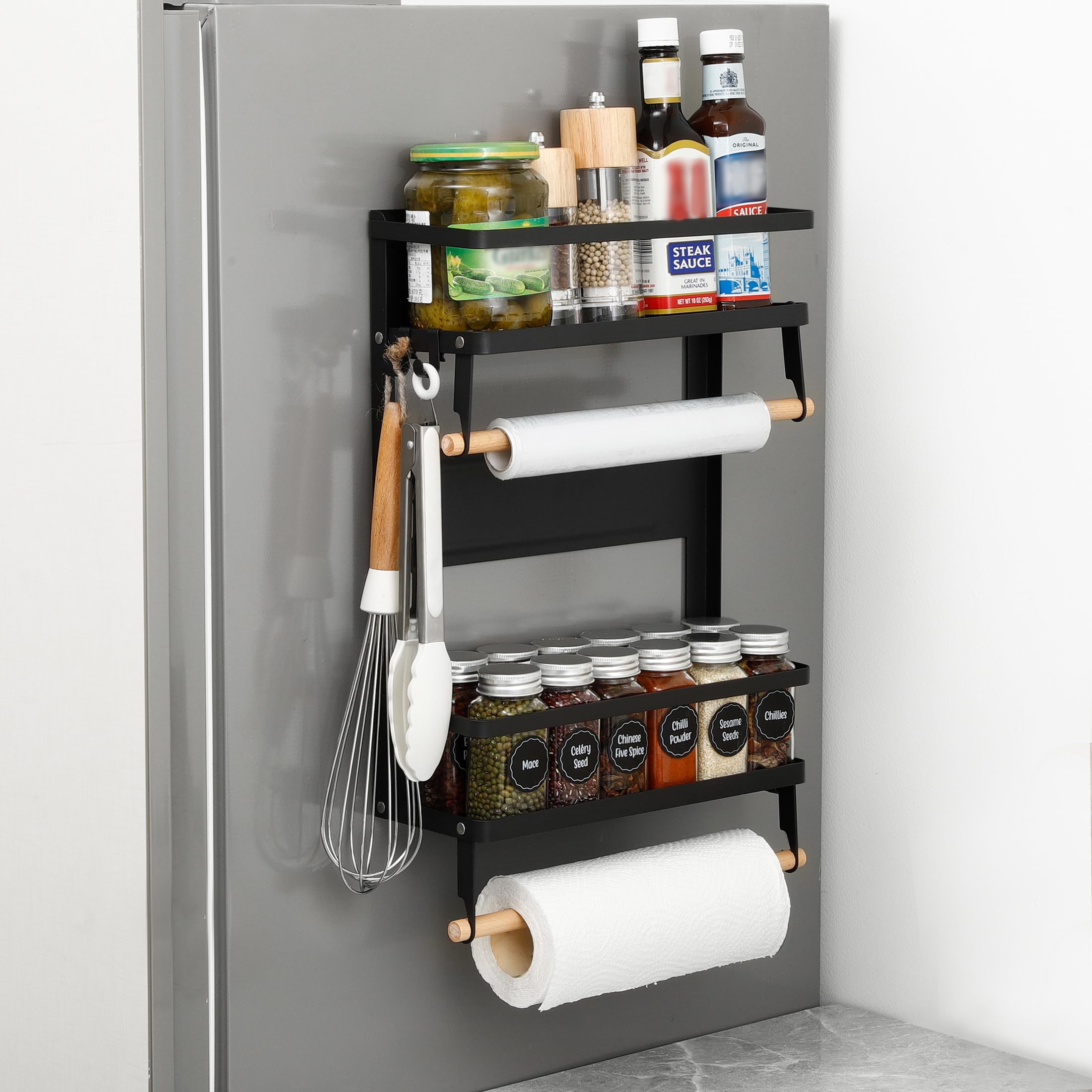 ESTANTE MAGNETICO ORGANIZADOR ESPECIAS NEVERA RONDON - 9