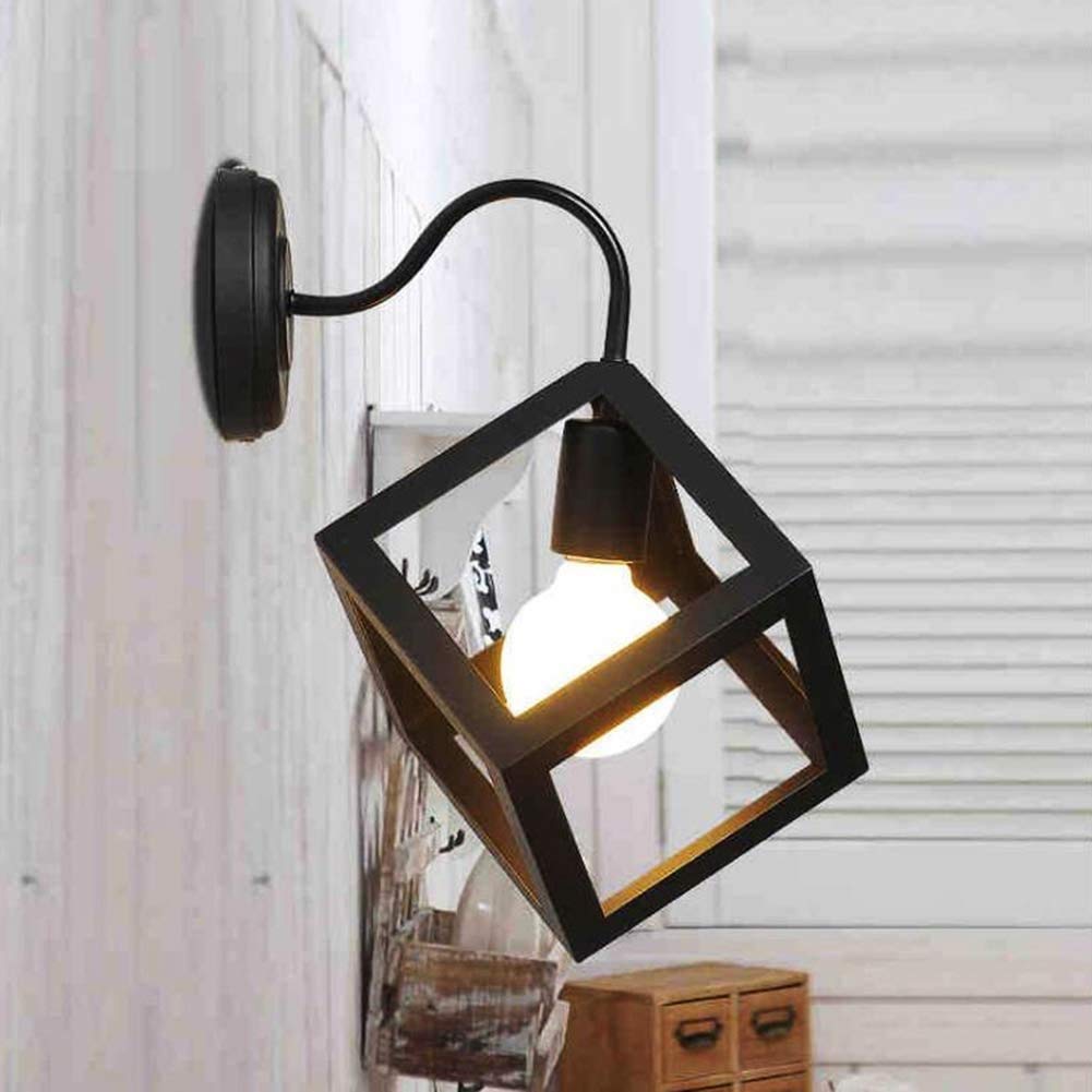 APLIQUE PARED MODERNA FORMA CUBO VINTAGE JAULA RONDON - 5