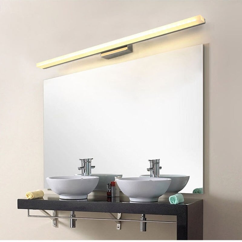 APLIQUE PARED ESPEJO TOCADOR MODERNA LAMPARA BAÑO RONDON - 2