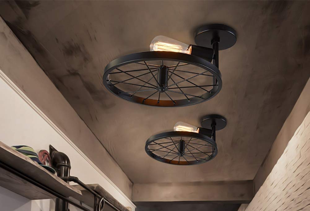 APLIQUE PARED CREATIVA LUCES PASILLO DECORACION RETRO RONDON - 5