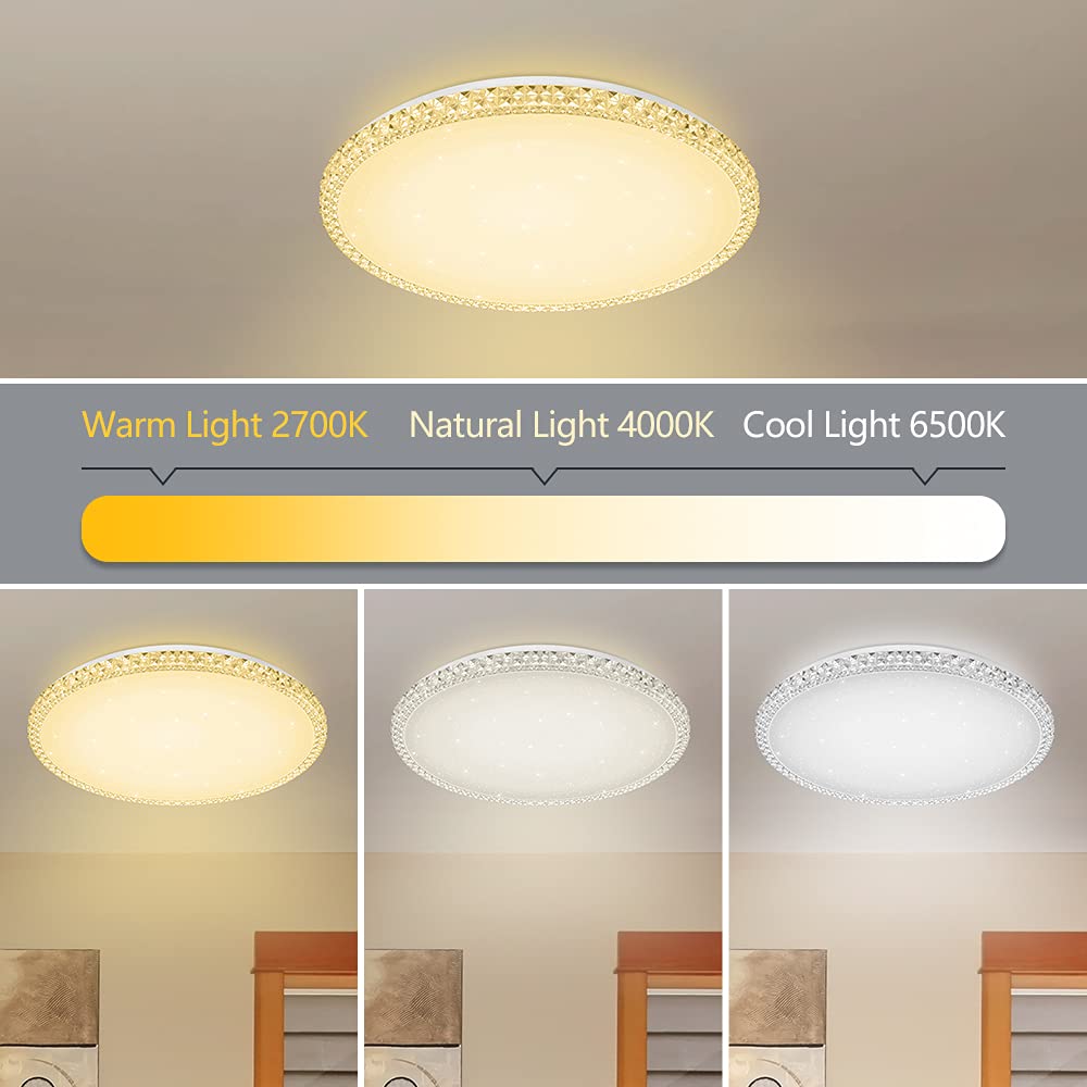 LAMPARA TECHO LED CRISTAL TECHO REDONDA REGULABLE RONDON - 5