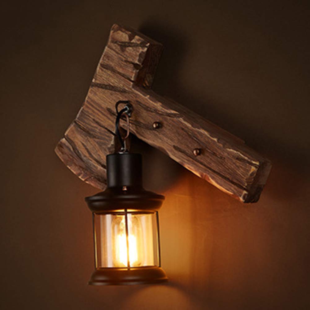 APLIQUE PARED QUEROSENE LED ARTE CREATIVO LAMPARA RONDON - 6