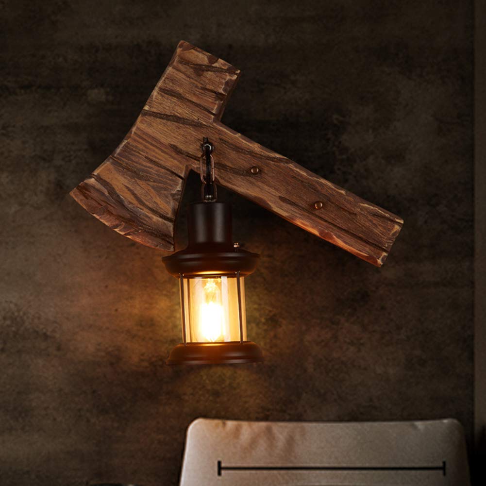 APLIQUE PARED QUEROSENE LED ARTE CREATIVO LAMPARA RONDON - 8