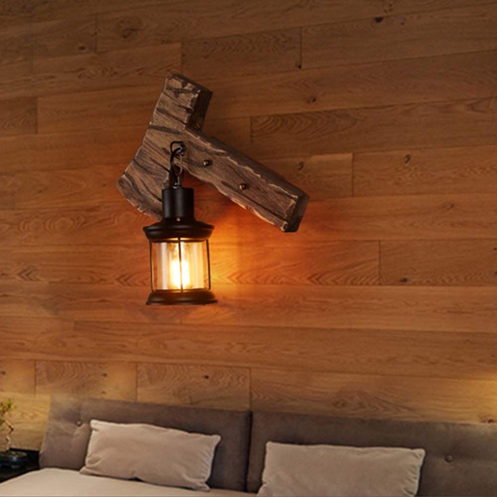 APLIQUE PARED QUEROSENE LED ARTE CREATIVO LAMPARA RONDON - 9