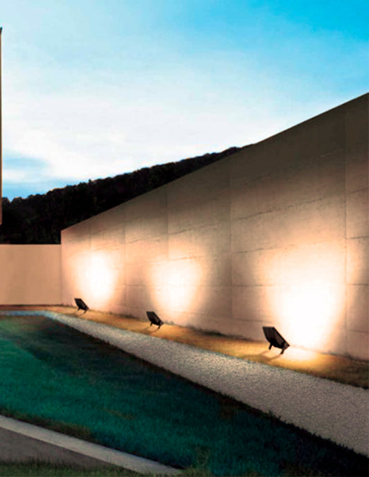 REFLECTOR LED SOLAR JARDIN LAMPARA EXTERNA LUCES RONDON - 9