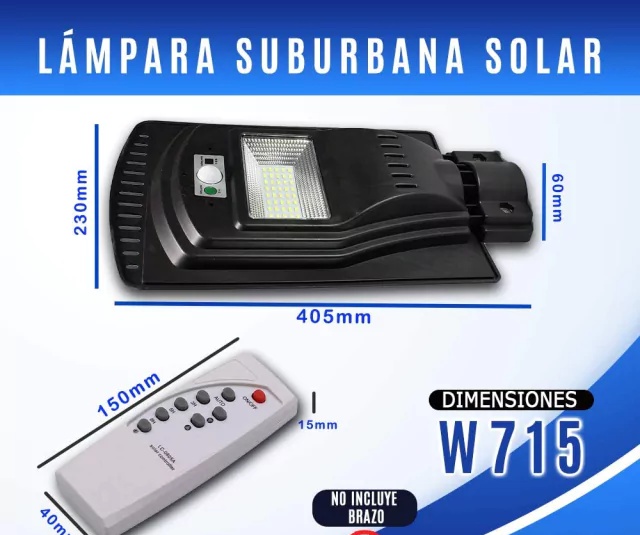 LAMPARA SUBURBANA SOLAR SENSOR MOVIMIENTO RESISTENTE RONDON - 2