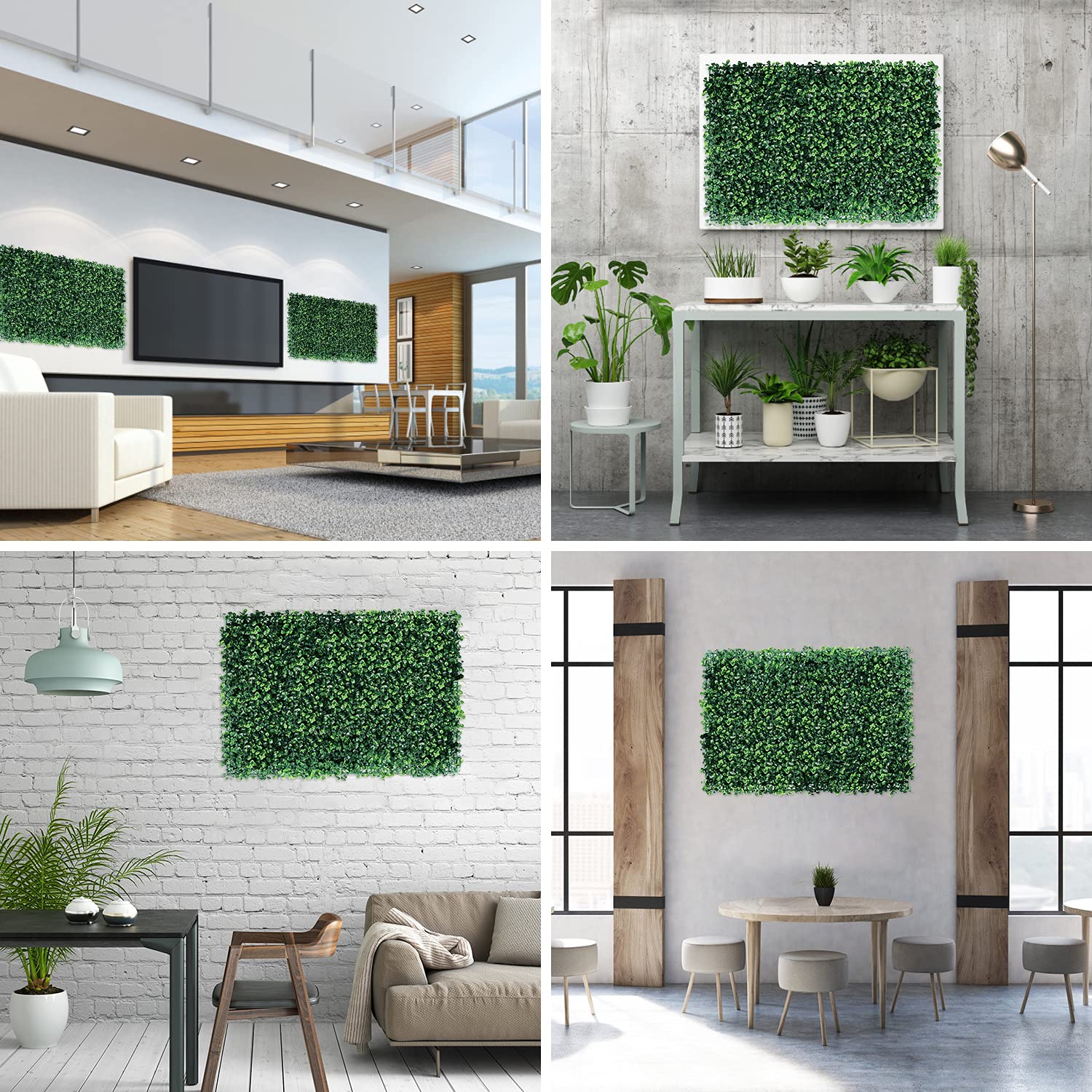 PANELES PLANTAS ARTIFICIALES DECORATIVA CESPED PARED RONDON - 6