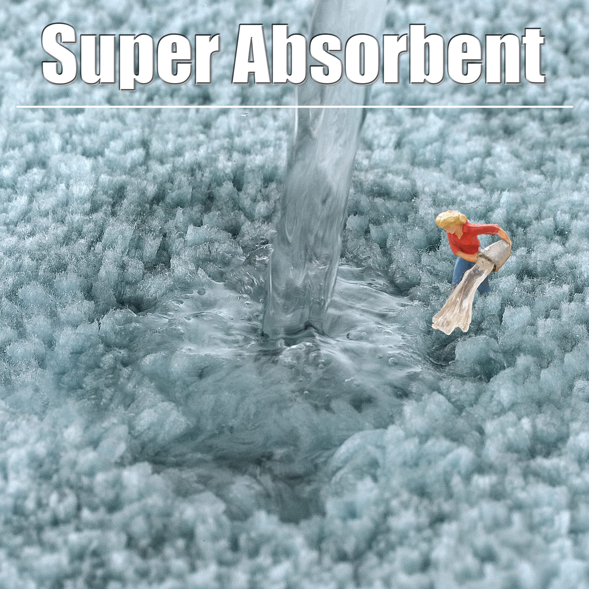 ALFOMBRA BAÑO GRUESA SUPER SUAVE ANTIDESLIZANTE RONDON - 3