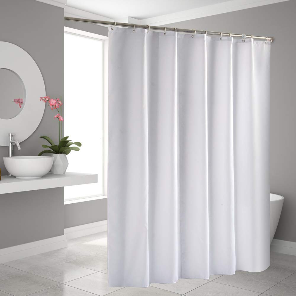 CORTINA DUCHA TRANSPARENTE BAÑO IMPERMEABLE RONDON - 9