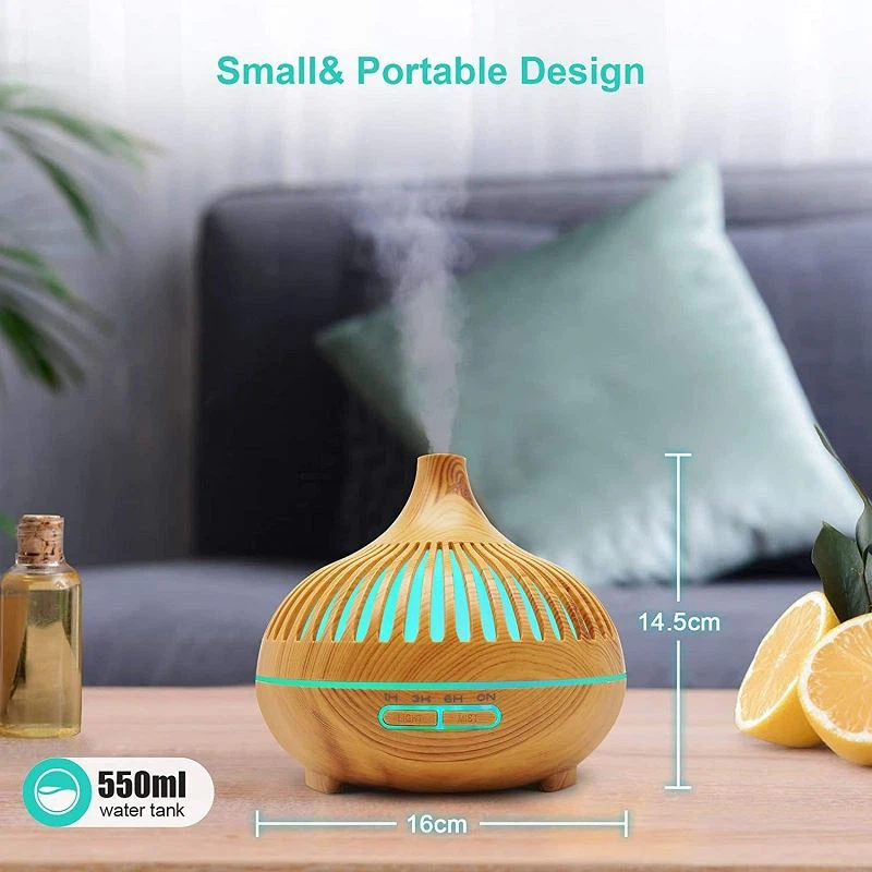 DIFUSOR AROMA COLORES LED ULTRASONICO ESENCIAL RONDON - 2