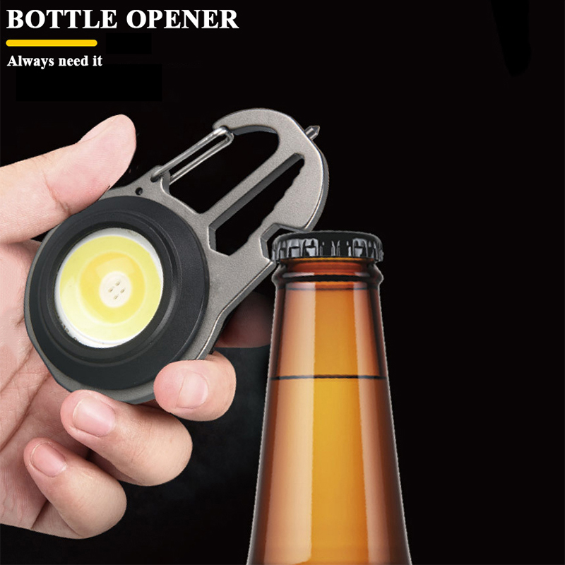 LINTERNA LLAVERO LED RECARGABLE USB PORTÁTIL LUZ RONDON - 1