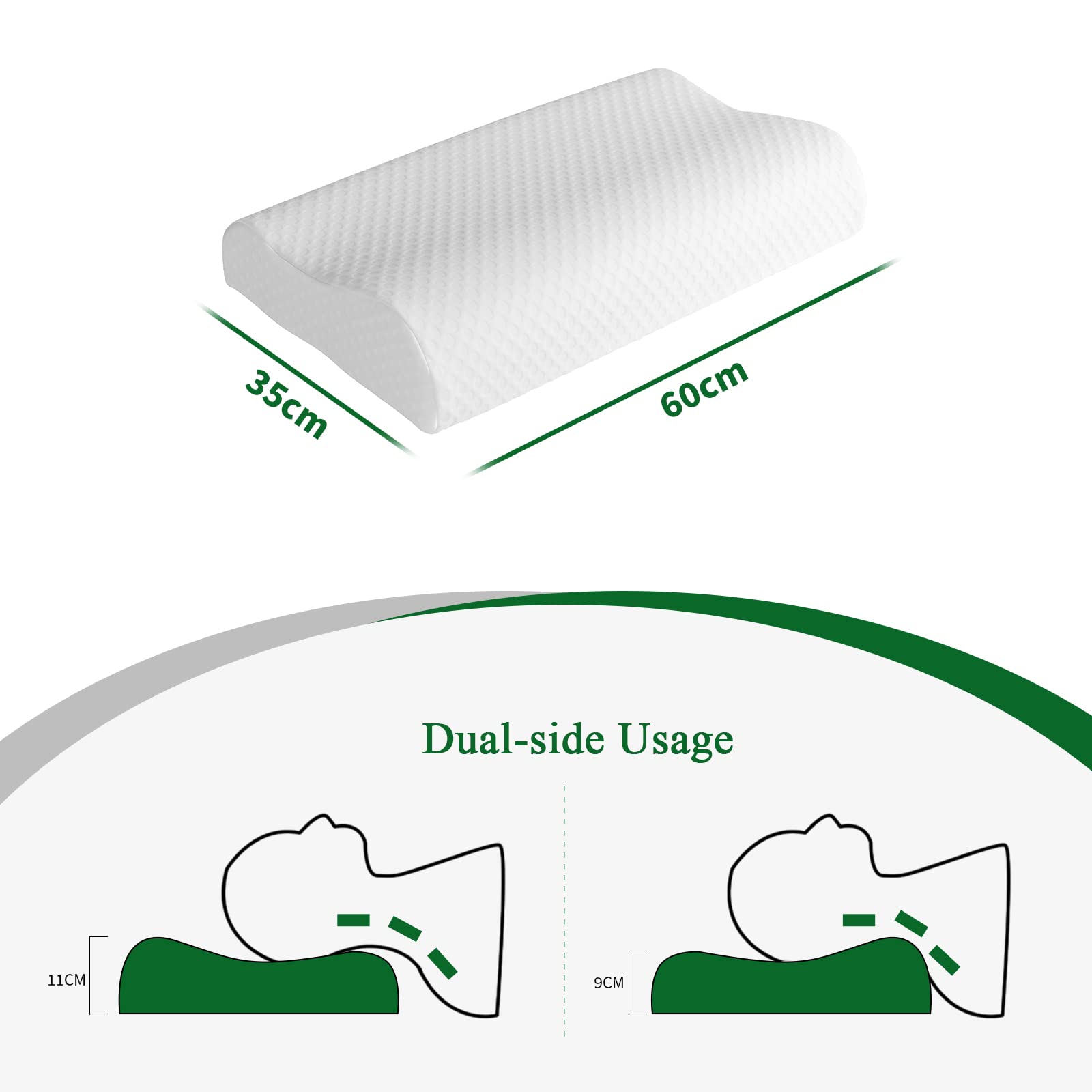 ALMOHADA AJUSTABLE APOYO CUELLO ALIVIO ORTOPEDICO RONDON - 8