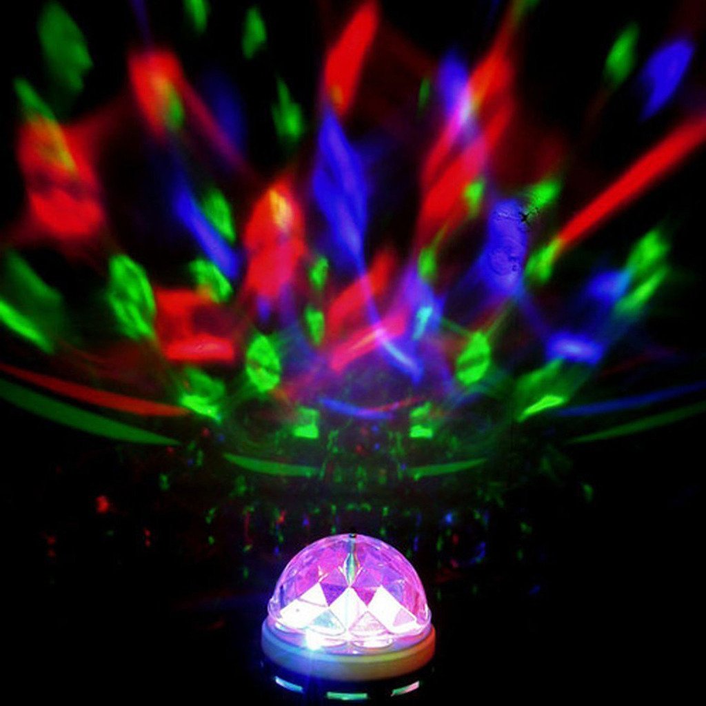 BOMBILLA LED COLORES GIRATORIO CRISTAL DISCO DJ RONDON - 2