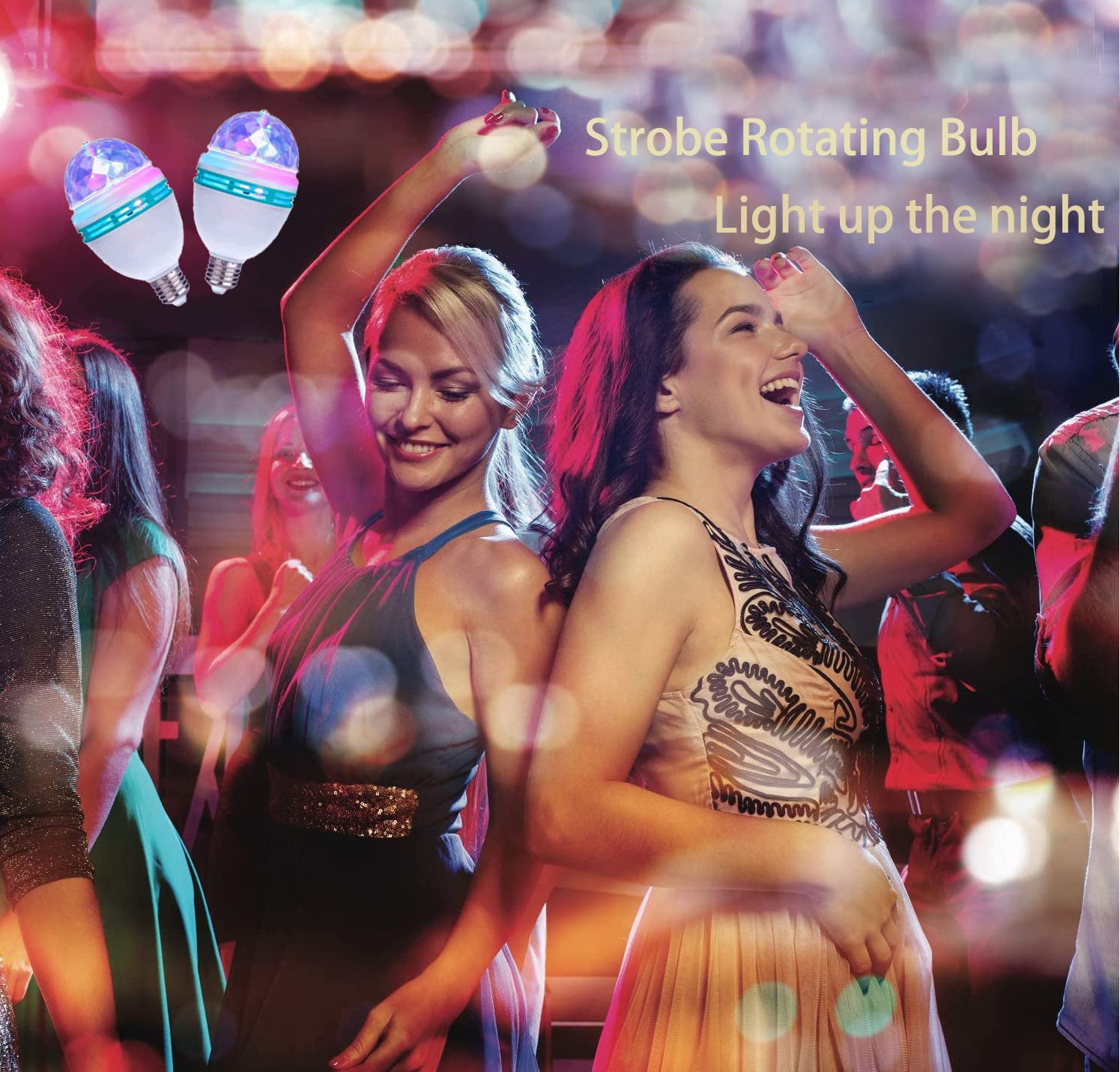BOMBILLA LED COLORES GIRATORIO CRISTAL DISCO DJ RONDON - 5