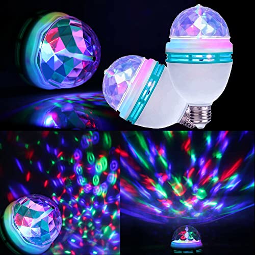 BOMBILLA LED COLORES GIRATORIO CRISTAL DISCO DJ RONDON - 8