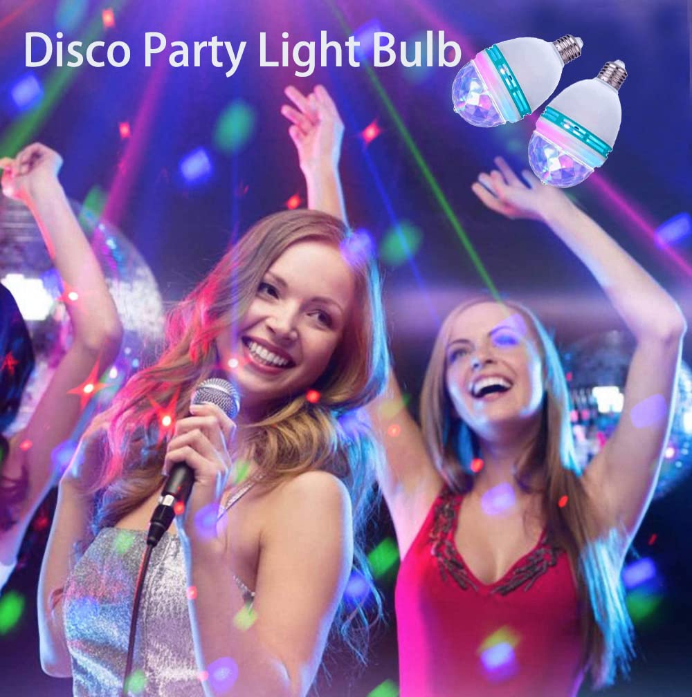 BOMBILLA LED COLORES GIRATORIO CRISTAL DISCO DJ RONDON - 9