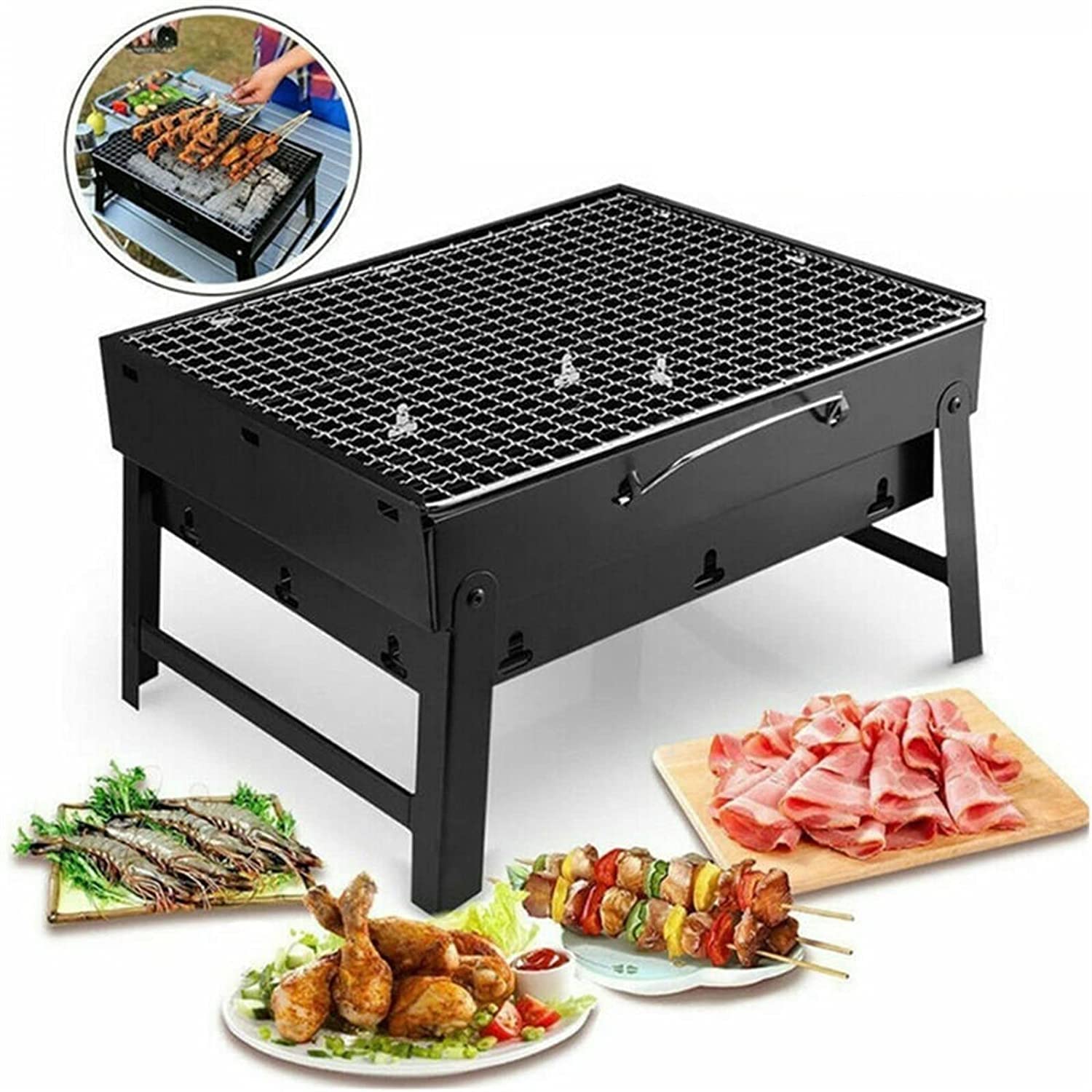 PARRILLERA BARBACOA ESTUFA PORTÁTIL PLEGABLE CARBÓN RONDON - 5
