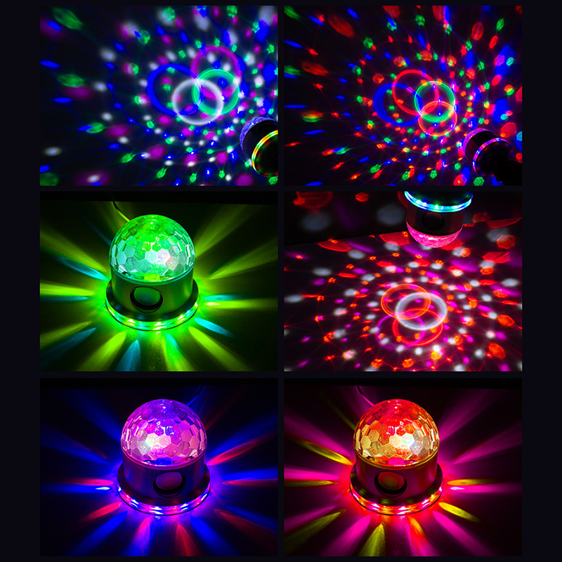 BOLA DISCOTECA LED MULTICOLOR INTELIGENTE FIESTA DJ RONDON - 6