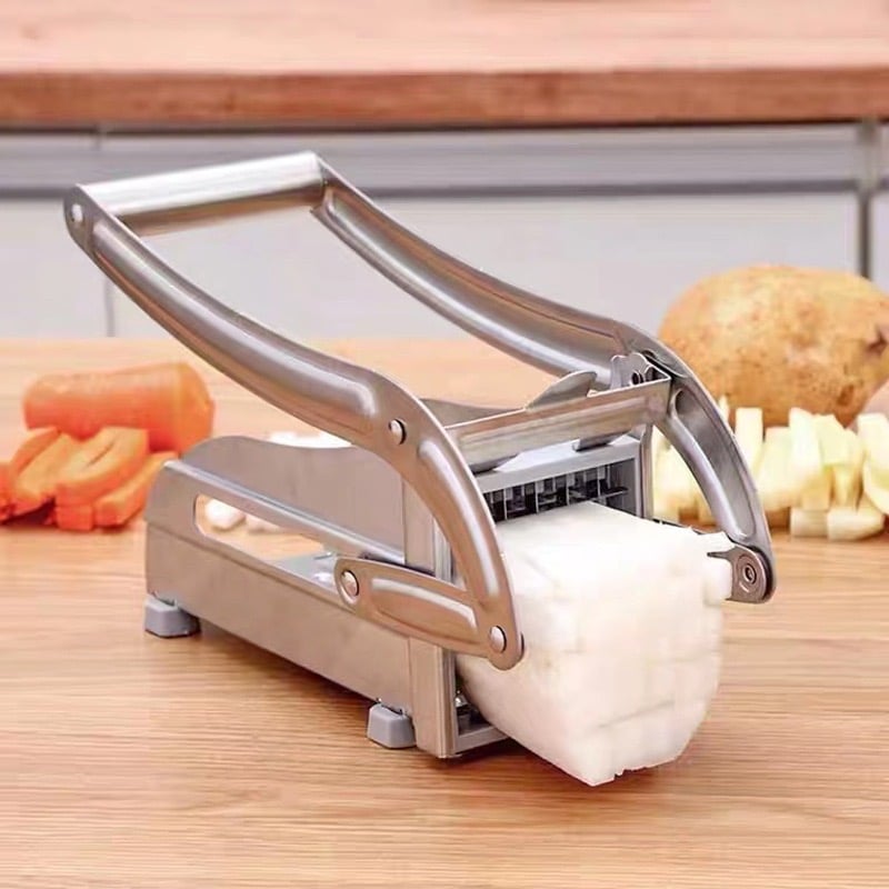 CORTADOR PAPAS ACERO INOXIDABLE FÁCIL CORTAR RONDON - 2