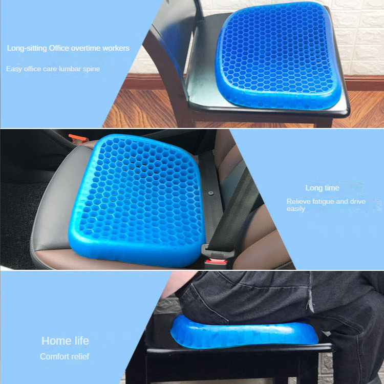 COJÍN SUAVE GEL FLEXIBLE ALIVIAR FATIG CADERA RONDON - 3