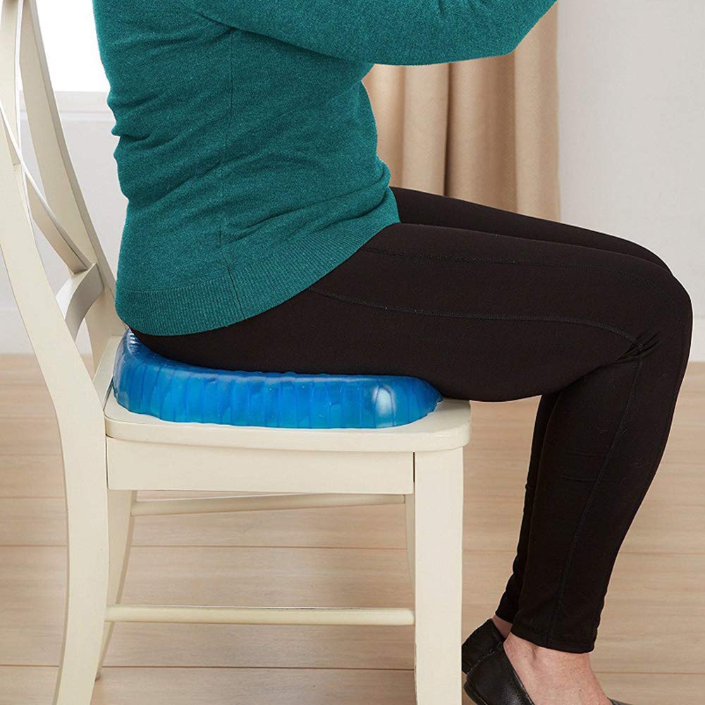 COJÍN SUAVE GEL FLEXIBLE ALIVIAR FATIG CADERA RONDON - 9